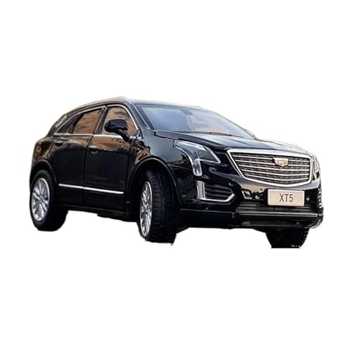 DUEVEL 1 32 Für Cadillac XT5 SUV Legierung Auto Modell Diecast Metall Spielzeug Fahrzeuge Simulation Sound Und Licht Spielzeug Geschenk Druckgussmodelle Motorfahrzeuge(Schwarz) von DUEVEL