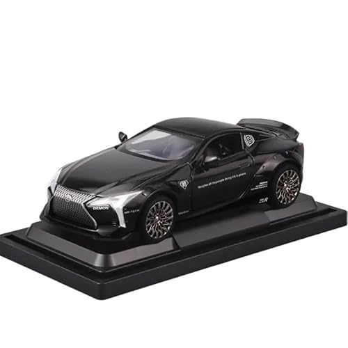 DUEVEL 1 32 Für LC500 Alloy Sports Car Model Diecast Toy Racing Vehicle Car Model Sound and Light Collection Druckgussmodelle Motorfahrzeuge(Schwarz) von DUEVEL