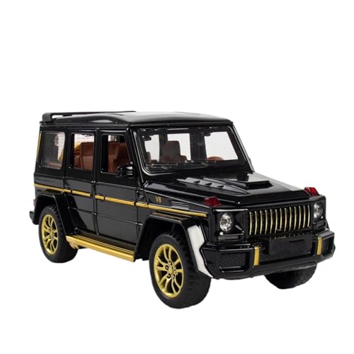 DUEVEL 1 32 Für Mercedes Benz G63 AMG Zinklegierung Automodell Simulation Metallspielzeug Druckguss Geländewagen Spielzeugfahrzeuge Druckgussmodelle Motorfahrzeuge(Schwarz) von DUEVEL