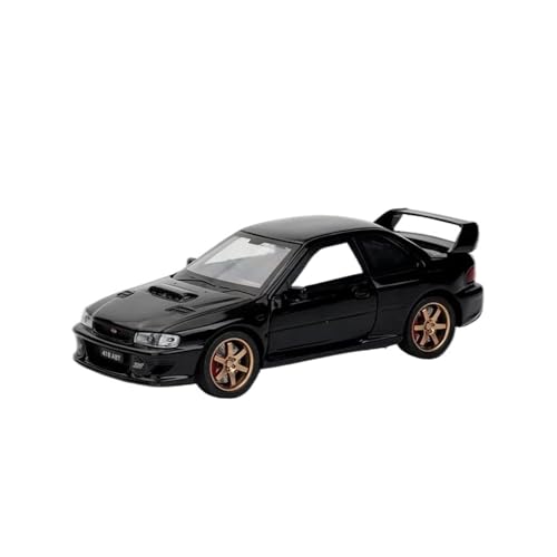 DUEVEL 1 32 Für Subaru Impreza STI WRX Legierung Auto Sound Und Licht Zurückziehen Kinder Spielzeug Sammlerstücke Druckgussmodelle Motorfahrzeuge(Schwarz) von DUEVEL