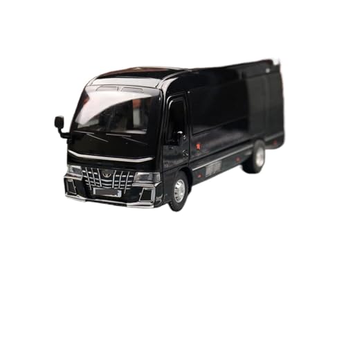 DUEVEL 1 32 Für Toyota Coaster Coach Legacy Bus Spielzeugauto Sammlung Modell Miniatur Legierung Modellauto Bring Back Force Druckgussmodelle Motorfahrzeuge(Schwarz) von DUEVEL