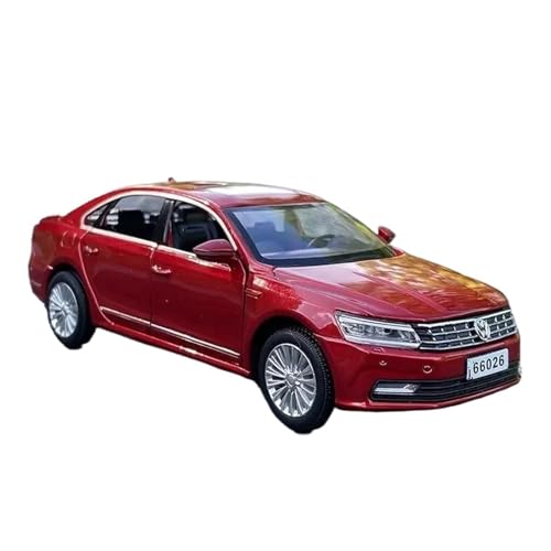 DUEVEL 1 32 Für Vw Passat Legierung Auto Modell Diecast Spielzeug Fahrzeuge Spielzeug Auto Metall Modell Sammlungen Spielzeug Geschenk Druckgussmodelle Motorfahrzeuge(Rot) von DUEVEL