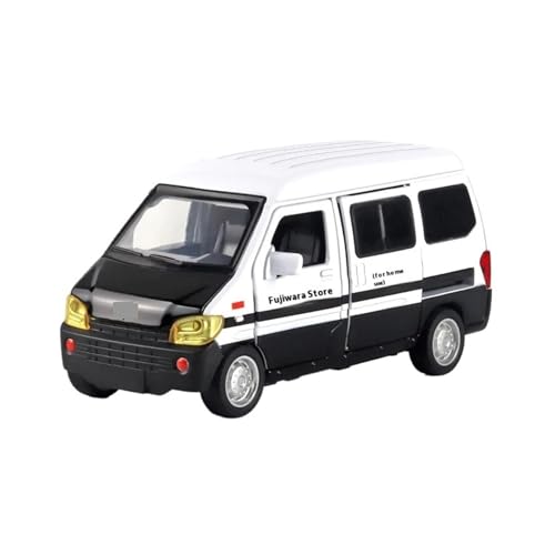 DUEVEL 1 32 Für Wuling Rongguang Van MPV Legierung Auto Druckguss Metall Modell Sound & Licht Zurückziehen Auto Zentrale Steuerung Ornamente Druckgussmodelle Motorfahrzeuge(White) von DUEVEL
