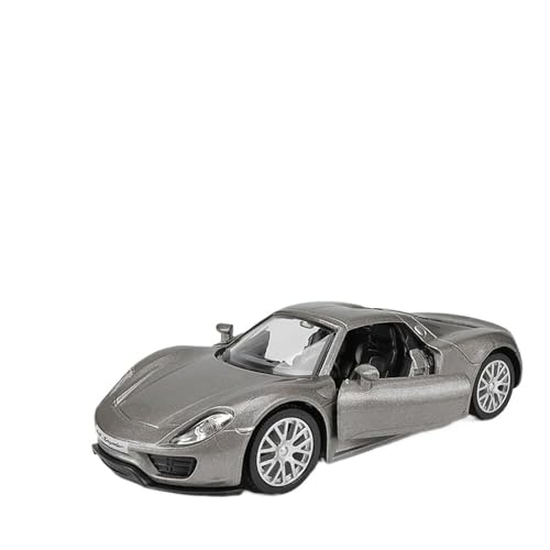 DUEVEL 1 36 Für Porsche 918 Sportwagen Legierung Modell Druckguss Fahrzeuge Metall Spielzeug Auto Modell Hohe Simulation Sammlung Spielzeug Druckgussmodelle Motorfahrzeuge(Gray) von DUEVEL