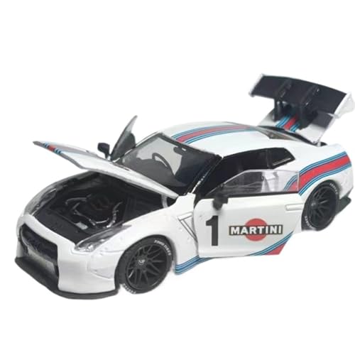 DUEVEL 1 64 Für Nissan GTR R35 Legierung Voll Offen Auto Modell Statische Dekoration Für Sammlung Oder Display Druckgussmodelle Motorfahrzeuge von DUEVEL