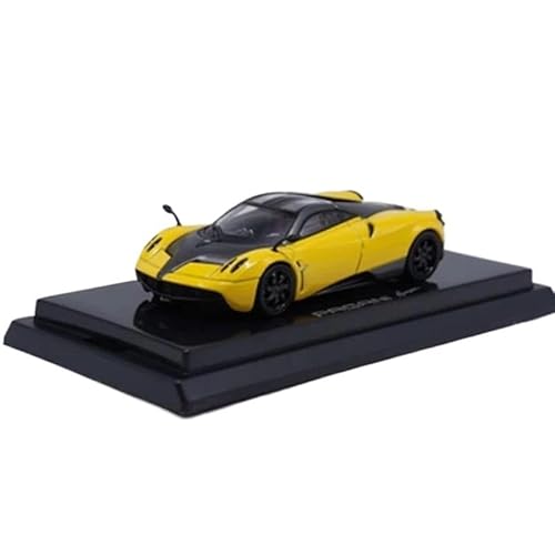 DUEVEL 1 64 Für ScaleDie Gussmetall Huayra BC Version Sportwagen Legierung Serie Modell Erwachsene Sammlung Statische Anzeige Druckgussmodelle Motorfahrzeuge(Yellow) von DUEVEL