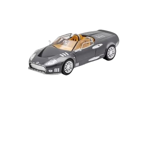DUEVEL 1 64 Für Spykers C12 Legierung Roadster Auto Diecast Metall Sport Auto Modell Simulation Miniatur Spielzeug Druckgussmodelle Motorfahrzeuge(Gray) von DUEVEL