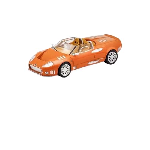 1 64 Für Spykers C12 Legierung Roadster Auto Diecast Metall Sport Auto Modell Simulation Miniatur Spielzeug Druckgussmodelle Motorfahrzeuge(Orange) von DUEVEL
