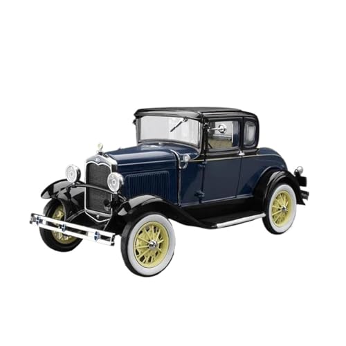DUEVEL 1:18 Für Ford A Vintage Car 1931 Legierung Simulation Auto Modell Metall Fahrzeug Spielzeug Sammlung Sammlerstück Ornament Druckgussmodelle Motorfahrzeuge(Blau) von DUEVEL