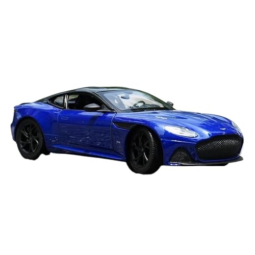 DUEVEL 1:24 Für Aston Martin DBS Superleggera Legierung Auto Modell Diecast Spielzeug Fahrzeug Simulation Autos Spielzeug Geschenke Druckgussmodelle Motorfahrzeuge(Blau) von DUEVEL