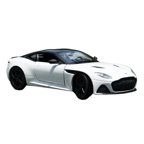 DUEVEL 1:24 Für Aston Martin DBS Superleggera Legierung Auto Modell Diecast Spielzeug Fahrzeug Simulation Autos Spielzeug Geschenke Druckgussmodelle Motorfahrzeuge(White) von DUEVEL
