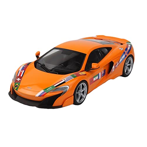 Für 1 18 Simulation Legierung Automodell Supersportwagen McLaren 675LT Ornament Geschenk Druckgussmodelle Motorfahrzeuge(Orange) von DUEVEL