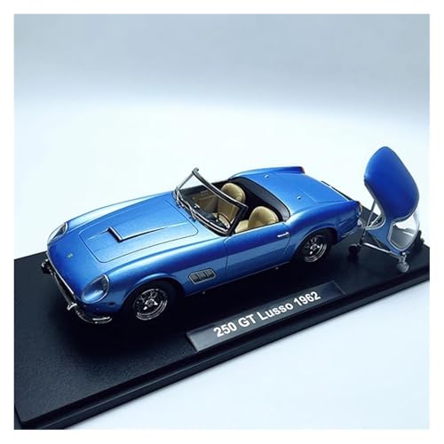 DUEVEL Maßstab 1 18 Für Ferrari 250GT Roadster Aus Druckgusslegierung, Spielzeugautos, Klassiker, Souvenir-Display Für Erwachsene Druckgussmodelle Motorfahrzeuge(Blau) von DUEVEL