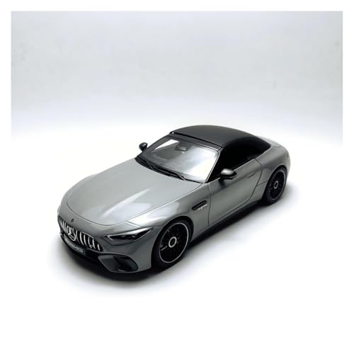 DUEVEL Maßstab 1 18 Für Mercedes-Benz SL63 AMG Aus Druckguss-Legierung Spielzeug Klassiker Sammlerstück Souvenir-Display Für Erwachsene Druckgussmodelle Motorfahrzeuge(Gray) von DUEVEL