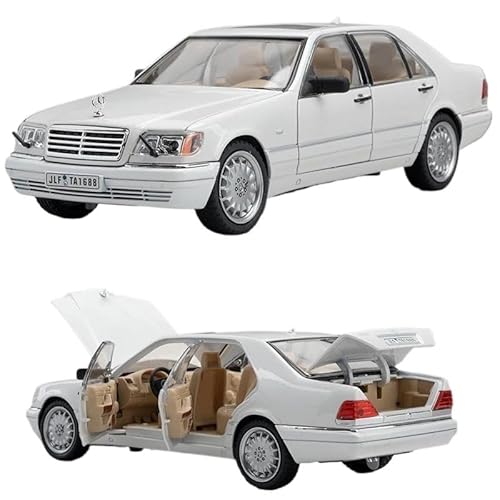 DUEVEL Vc Alloy Classic Old Car Diecasts Metal Retro Vehicles Car Model Sound and Light Collection Toys Druckgussmodelle Motorfahrzeuge(White) von DUEVEL