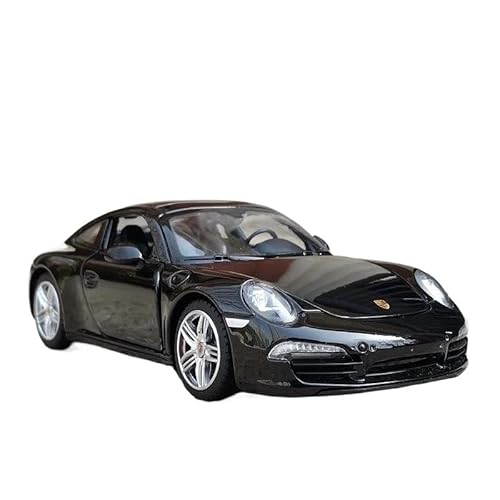 Diecast 1 24 Für Porsche 911 Coupé Sport Simulation Legierung Auto Modell Fan Sammlung Hause Dekoration Metall Ornamente Spielzeug Druckgussmodelle Motorfahrzeuge(Schwarz) von DUEVEL