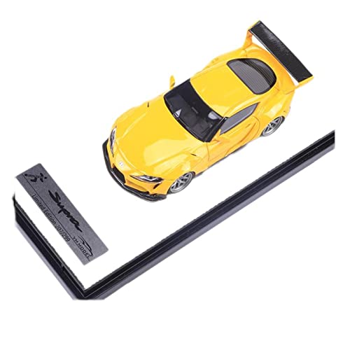Diecast 1 64 Für Honda Civic FD2 FK8 A90 Limited Edition Resin Car Model Collection Ornament Druckgussmodelle Motorfahrzeuge(Yellow) von DUEVEL
