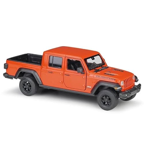 Diecast 1:27 Für Auto Jeep 2020 Gladiator Spielzeug Off-Road Modell Auto Legierung SUV Metall Spielzeug Auto Erwachsene Sammlung Druckgussmodelle Motorfahrzeuge(Orange) von DUEVEL