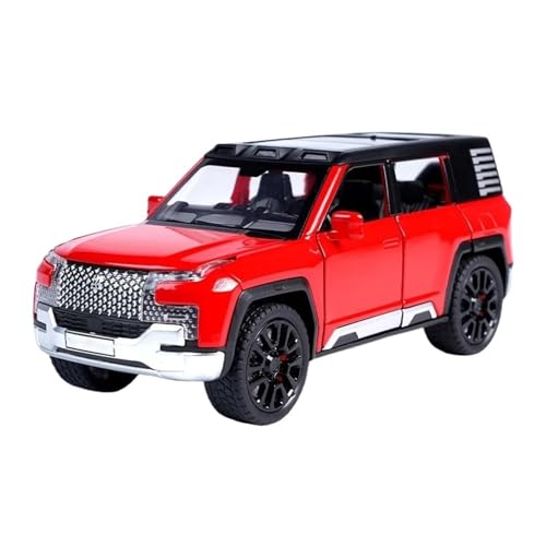 Diecast SUV Modell 1 32 Für BYD Look Upat U8 Legierung Auto Modell Spielzeug Metall Geländewagen Modell Simulation Sound Und Licht Druckgussmodelle Motorfahrzeuge(Rot) von DUEVEL