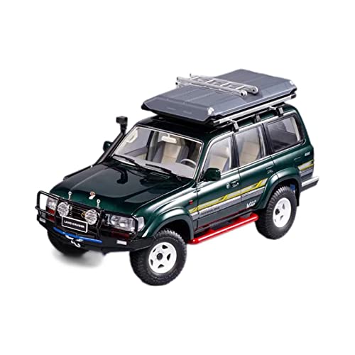 Druckguss 1 18 Für Toyota Land Cruiser LC80 Statische Legierung Geländewagenmodell Simulation Sammlerstück Ornament Druckgussmodelle Motorfahrzeuge(Green B) von DUEVEL