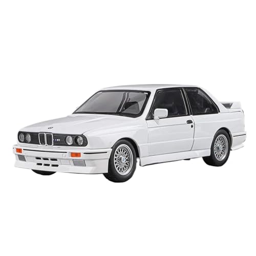 Druckguss 1 24 Für Maßstab BMW M3 Miniaturmodelle Legierung Auto Sammlerstücke Rückzugsfahrzeuge Mit Licht Sound Spielzeug Druckgussmodelle Motorfahrzeuge(White) von DUEVEL