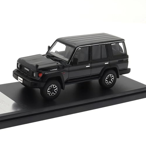 Druckguss 1 43 Für Maßstab Toyota Land Cruiser 2023 Harz Auto Spielzeug Fahrzeuge Metall Modell Auto Dekoration Geschenk Fan Sammlung Hause Dekoration Druckgussmodelle Motorfahrzeuge(Schwarz) von DUEVEL