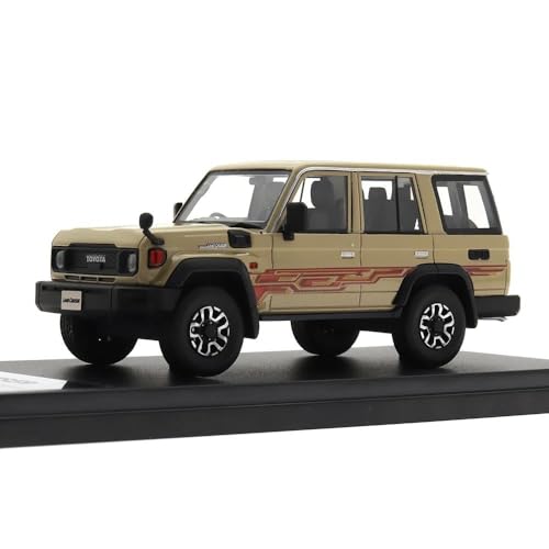 Druckguss 1 43 Für Maßstab Toyota Land Cruiser 2023 Harz Auto Spielzeug Fahrzeuge Metall Modell Auto Dekoration Geschenk Fan Sammlung Hause Dekoration Druckgussmodelle Motorfahrzeuge(Yellow 1) von DUEVEL