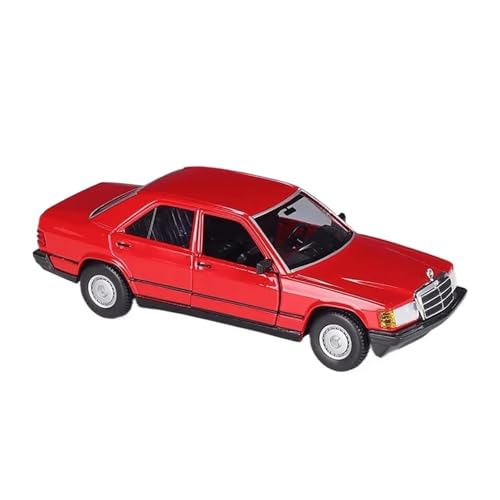 Druckguss 1:24 Für Maßstab Benz 190E 2.6 Simulation Legierung Auto Modell Fan Sammlung Display Home Dekoration Metforal Ornamente Druckgussmodelle Motorfahrzeuge(Rot) von DUEVEL