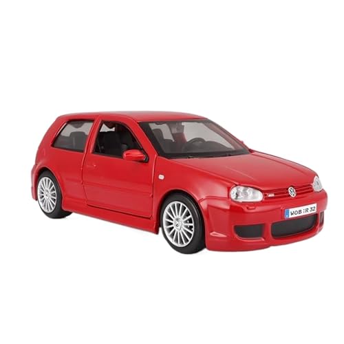 Druckguss 1:24 Für Maßstab Volkswagen Golf Ra35 Simulation Legierung Auto Modell Fan Sammlung Display Home Dekoration Mforetal Ornamente Druckgussmodelle Motorfahrzeuge(Rot) von DUEVEL