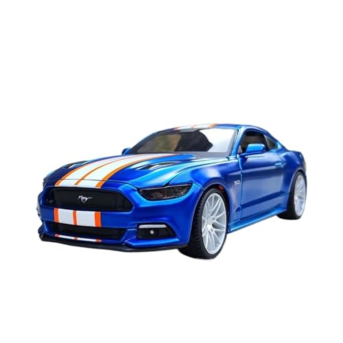 Druckguss-Modellauto Im Maßstab 1:24 Ford Mustang GT 2015 Simulationslegierung Automodell, Fan-Sammlung Ausstellungsstück Heimdekoration Metallornamente Druckgussmodelle Motorfahrzeuge(Blau) von DUEVEL