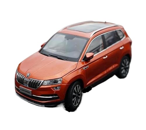 Druckguss: Maßstab 18. Neuer Skoda Karoq Simuliertes Automodell Aus Legierung, Fan-Kollektion Ausstellungsstück Für Zuhause Dekoration Metallornamente Druckgussmodelle Motorfahrzeuge(Rot) von DUEVEL