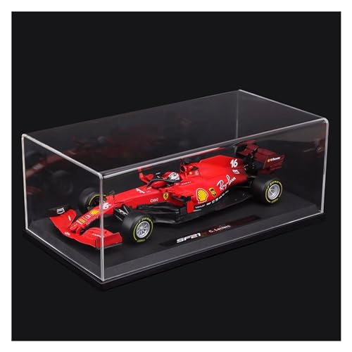 F1 Im Maßstab 1 18 Für Ferrari-Druckgussautomodell – SF23#16 Charles Leclerc #55 Carlos Sainz Racing 2023 – Sammleredition Druckgussmodelle Motorfahrzeuge(SF21 16# 2021,Hardcover Box) von DUEVEL