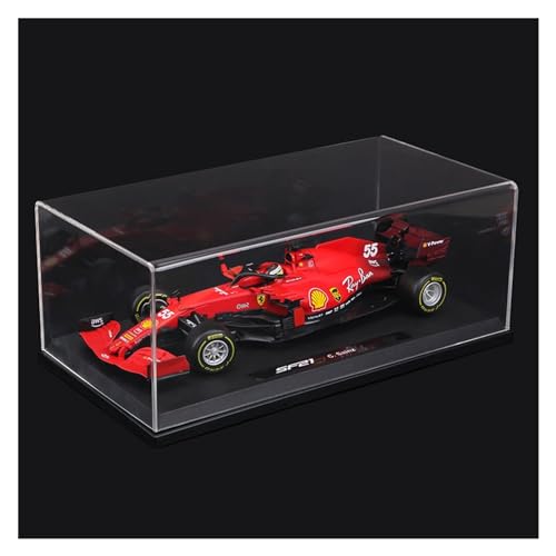 F1 Im Maßstab 1 18 Für Ferrari-Druckgussautomodell – SF23#16 Charles Leclerc #55 Carlos Sainz Racing 2023 – Sammleredition Druckgussmodelle Motorfahrzeuge(SF21 55# 2021,Hardcover Box) von DUEVEL