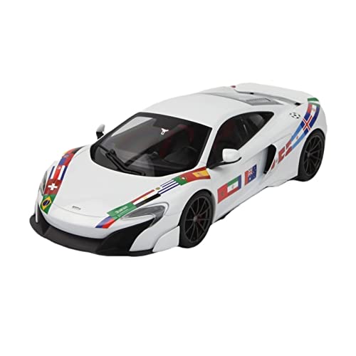 Für 1 18 Simulation Legierung Automodell Supersportwagen McLaren 675LT Ornament Geschenk Druckgussmodelle Motorfahrzeuge(Weiß) von DUEVEL