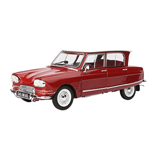 Für Ami 6 1965 - Pavos White 1 18 Reproduktionsmodell Ornament Geschenk Druckgussmodelle Motorfahrzeuge(Rot) von DUEVEL