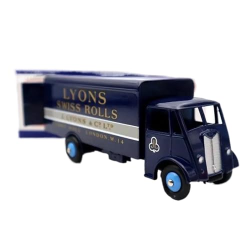 Für Atlas Dinky 514 Supertoys Guy Van Lyons Swiss Rolls LKW Blau Diecast Modelle Auto Geschenk Druckgussmodelle Motorfahrzeuge von DUEVEL