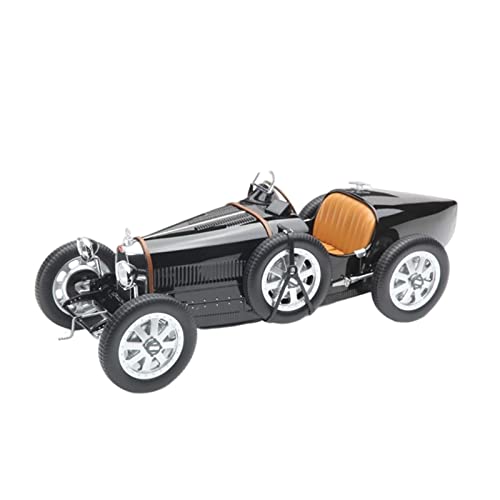 Für Bugatti T35 Oldtimer 1925 1 12 Legierung Simulation Automodell Souvenir Dekoration Geschenke Druckgussmodelle Motorfahrzeuge(Schwarz) von DUEVEL