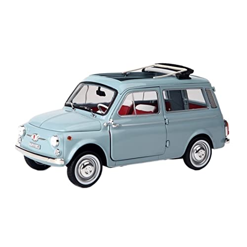 Für FIAT FIAT 500 1964 Blue Simulation Alloy Car Model Collection 1 18 Druckgussmodelle Motorfahrzeuge von DUEVEL