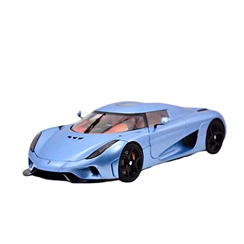 Für Koenigsegg Regera 1 18 Harz Supercar Simulation Automodell Deluxe Version Lady Druckgussmodelle Motorfahrzeuge(Blau) von DUEVEL