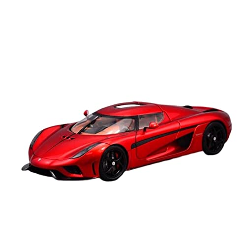 Für Koenigsegg Regera 1 18 Harz Supercar Simulation Automodell Deluxe Version Lady Druckgussmodelle Motorfahrzeuge(Rot) von DUEVEL
