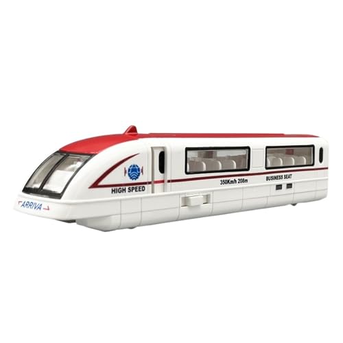 Für Mini Legierung Bumerang Zug Spielzeug Simulation Harmony Fuxing Power Auto Modell U-Bahn Serie Sammlung Druckgussmodelle Motorfahrzeuge(Rot) von DUEVEL