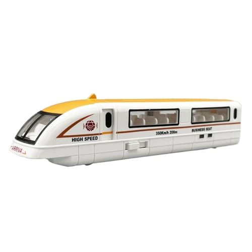 Für Mini Legierung Bumerang Zug Spielzeug Simulation Harmony Fuxing Power Auto Modell U-Bahn Serie Sammlung Druckgussmodelle Motorfahrzeuge(Yellow) von DUEVEL