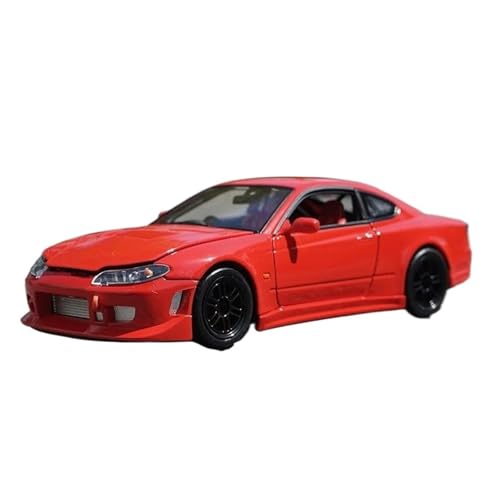 Für Nissan Silvia S15 Supercar Maßstab 1 24 Modell Simulation Modell Sammeln Auto Spielzeug Druckgussmodelle Motorfahrzeuge(Rot) von DUEVEL