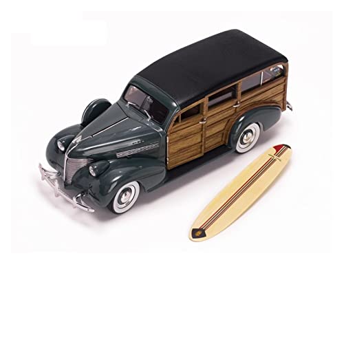 DUEVEL Für Simulation Automodell 1939 Chevrolet Woody Surf Auto Metall Automodell Ornamente 1 18 Druckgussmodelle Motorfahrzeuge(Chrom) von DUEVEL