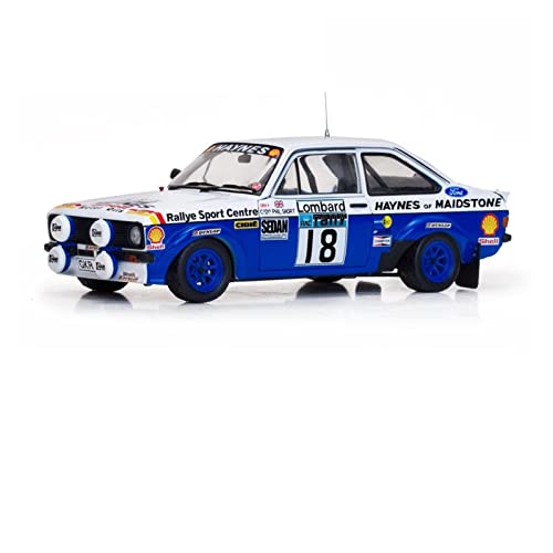 Für Simulation Automodell Ford Esko RS1800 Rally Automodell Ornamente 1 18 Druckgussmodelle Motorfahrzeuge von DUEVEL