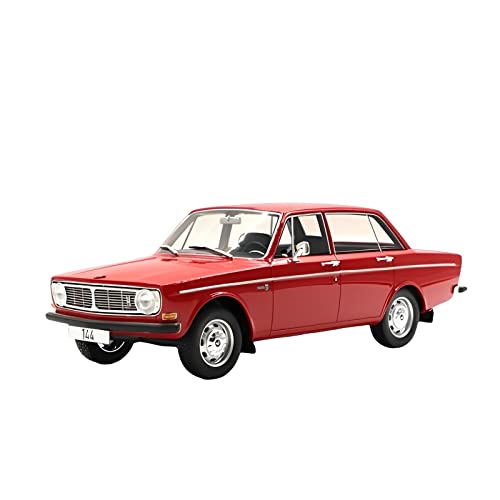 Für Volvo 144 1 18 Harz Oldtimermodell Vollständig Geschlossenes Souvenir Ornament Rot Druckgussmodelle Motorfahrzeuge von DUEVEL