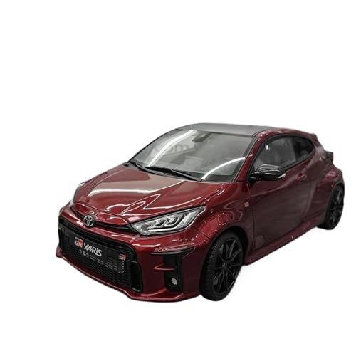 Harzmaterial 1:18 Für Toyota Yaris GR Im Maßstab 1:18, Simulationsharz Statisches Automodell Fans-Sammlung, Display Heimdekoration Ornamente Druckgussmodelle Motorfahrzeuge(Rot) von DUEVEL