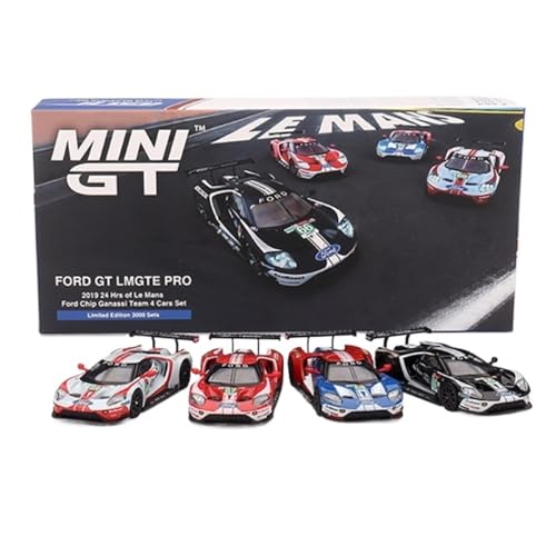 MINIGT 1 64 für Ford GT 2019 24 Stunden Le Mans Rallye Auto Set Legierung Fahrzeug Modell Sammlung Druckgussmodelle Motorfahrzeuge von DUEVEL