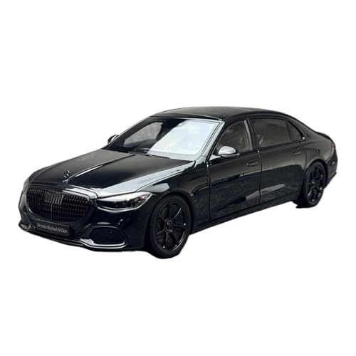 Maßstab 1/18 Für Benz Maybach S-Klasse S680 Night Series 2023 Automodell, Senden Sie Freunden Geburtstagsgeschenke Druckgussmodelle Motorfahrzeuge(Schwarz) von DUEVEL