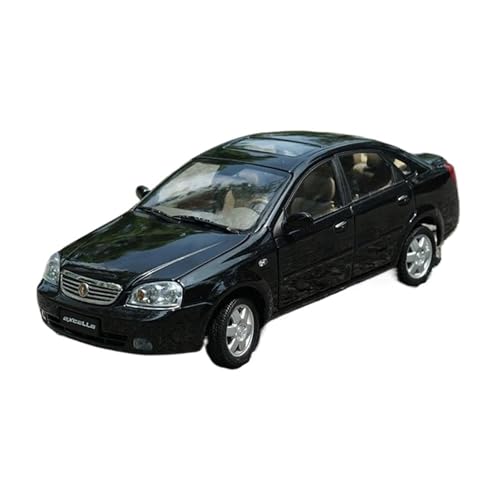 Maßstab 1 18 Für Buick Excelle Sedan Aus Druckgusslegierung Spielzeug Autos Klassiker Sammlerstück Souvenir-Display Für Erwachsene Druckgussmodelle Motorfahrzeuge(Schwarz) von DUEVEL
